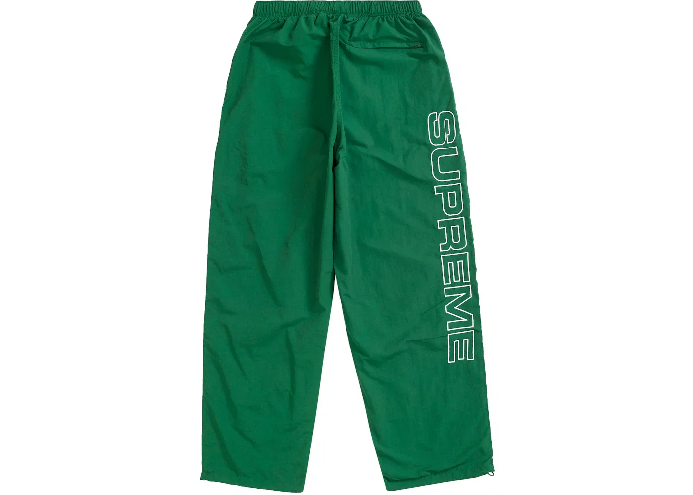 Мужские спортивные штаны с вышивкой Supreme Spellout, Dark Green — фото 2