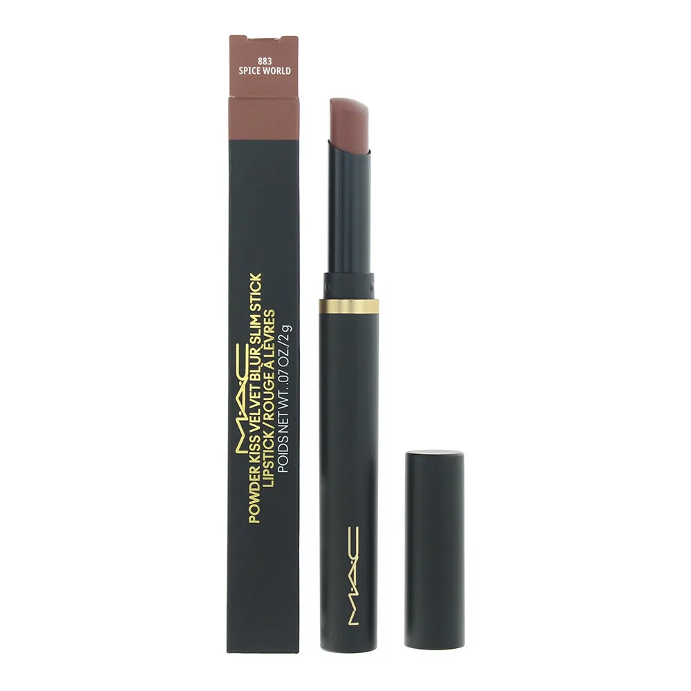 Помада MAC Powder Kiss Velvet Blur Slim Stick Lipstick, 0.07 унции, Spice World