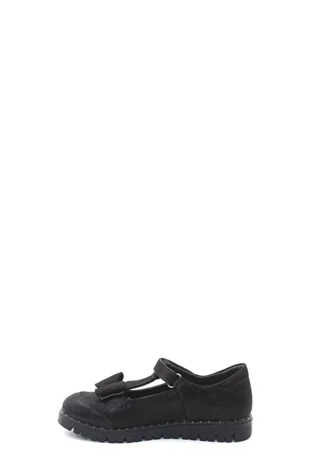 Детские туфли для девочек кожаные Fast Step, Black Satin — фото 2