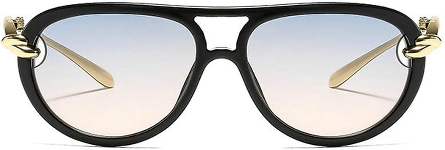 

COTIA Модные солнцезащитные очки-пилот с двойным лучом для женщин и мужчин, квадратная винтажная металлическая оправа, очки для активного отдыха и путешествий, Blue Grey