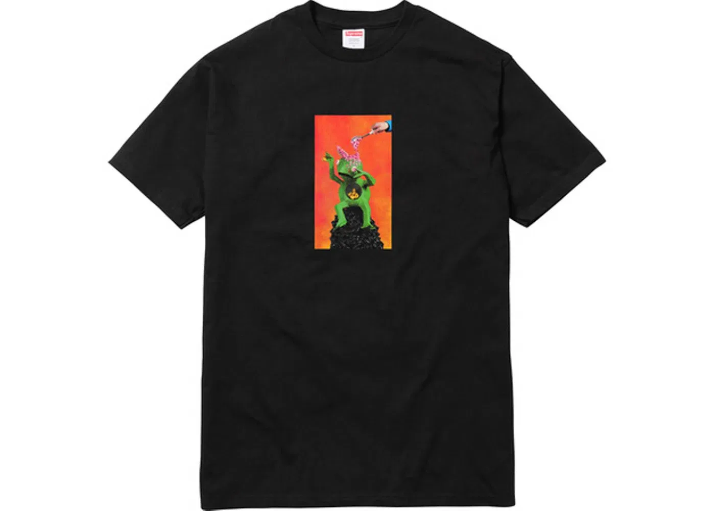 Мужская футболка с принтом Supreme Mike Hill Brains Tee, Black