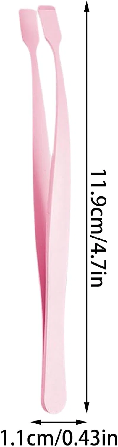 Пинцет для наращивания ресниц, Pzuryhg, 11.9x1.1 см, Pink — фото 2