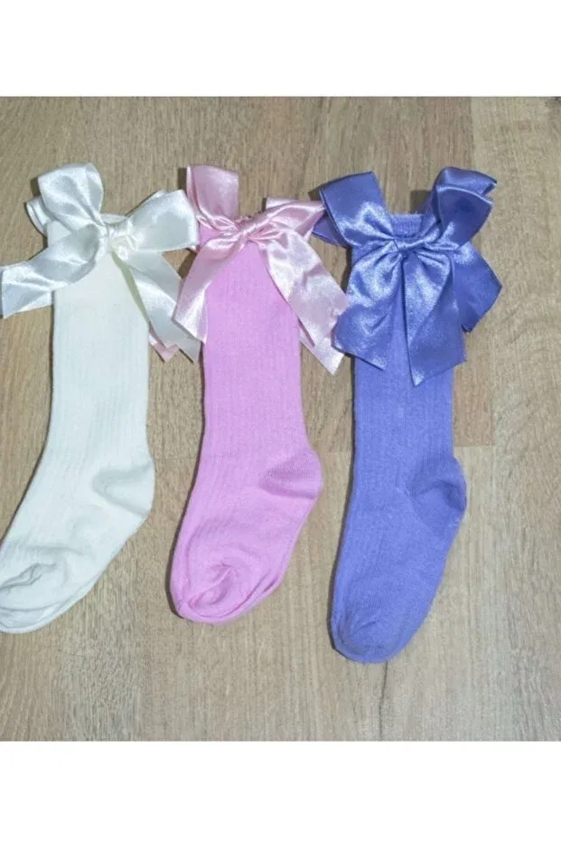 Детские носки для девочек с бантиком Özkardeşler Baby, Multicolor