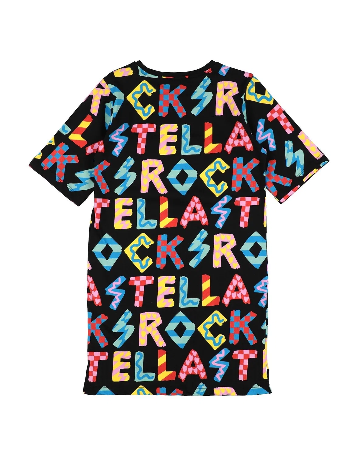 Детское платье для девочек с принтом из джерси Stella McCartney Kids, черный — фото 2