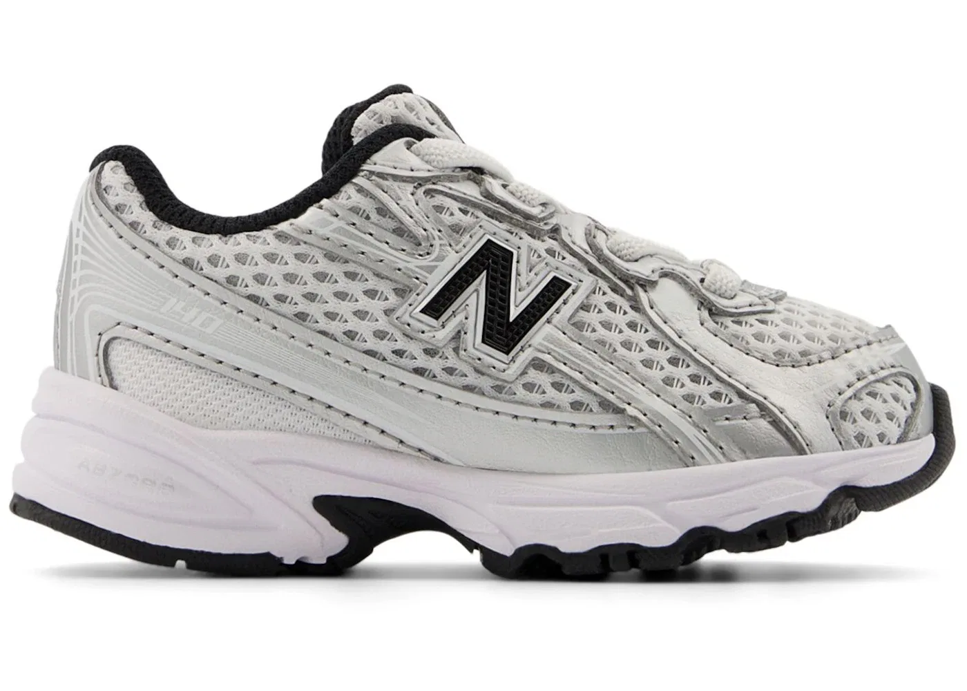 Детские кроссовки Lifestyle New Balance 740 Bungee Lace, Silver Metallic/Black