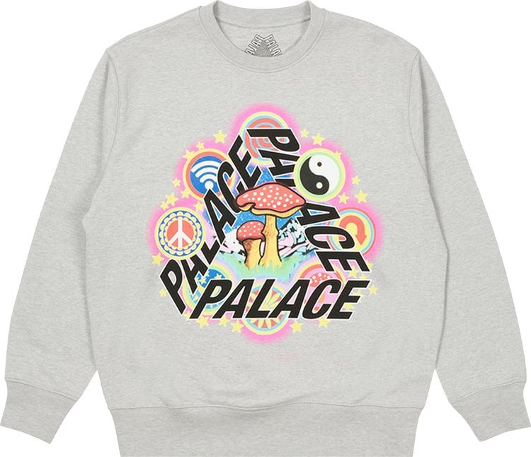 

Толстовка Palace Bun 5G Crew 'Grey Marl', серый