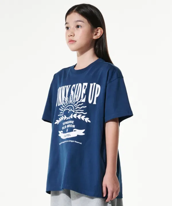 Футболка оверсайз Giant Fit SSU, Takeasy Kids, винтажный navy — фото 2