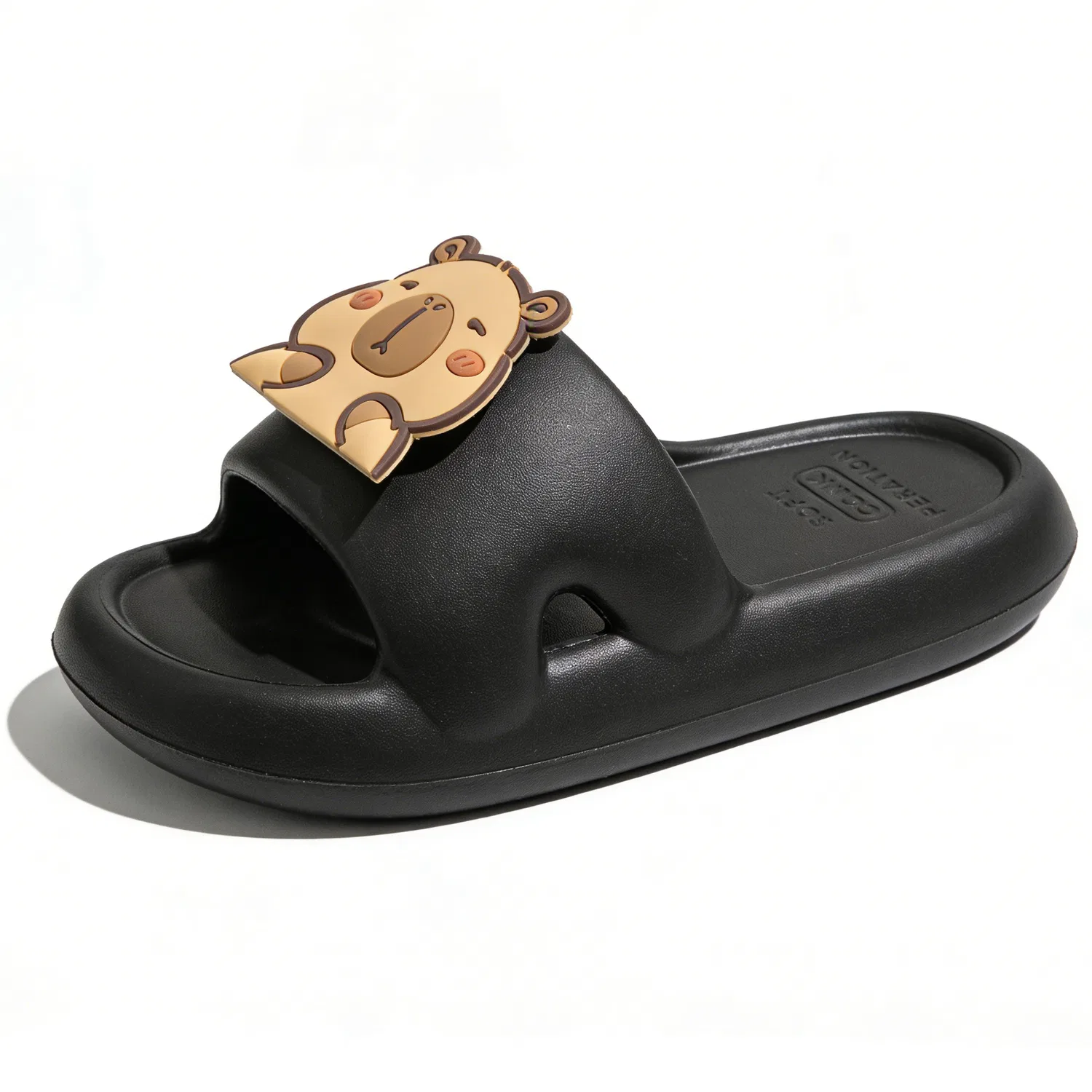 Детские шлепанцы с закрытым носком Slide Slippers, JBBCN, Black