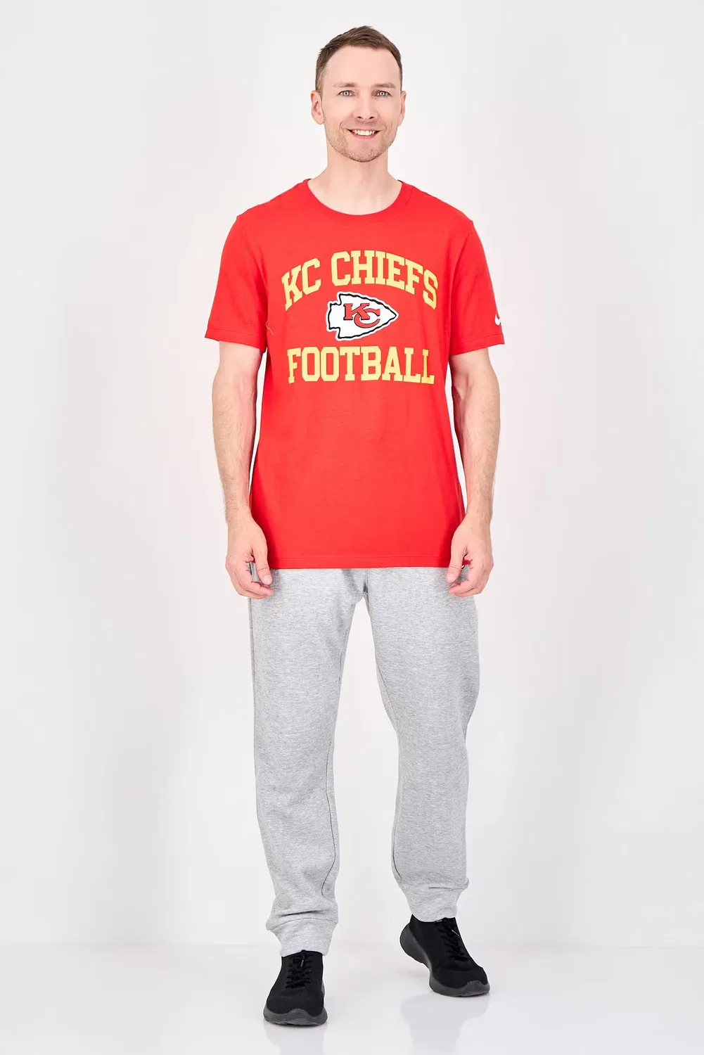 Футболка спортивная с коротким рукавом Kansas City Chiefs Nike, красный — фото 4