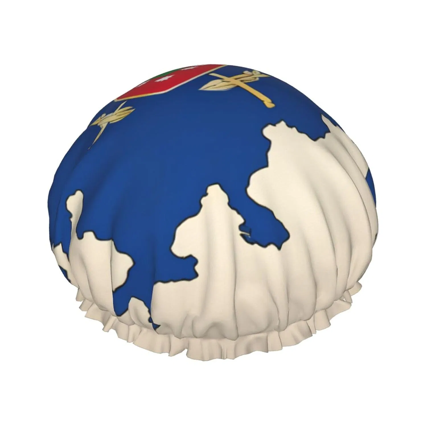 Шапочка для душа, Map02, DUWAA, двойной слой, 27 см