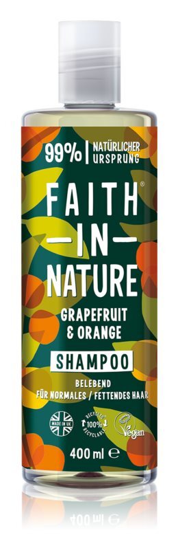 

Натуральный шампунь для нормальных и жирных волос Faith In Nature Grapefruit & Orange