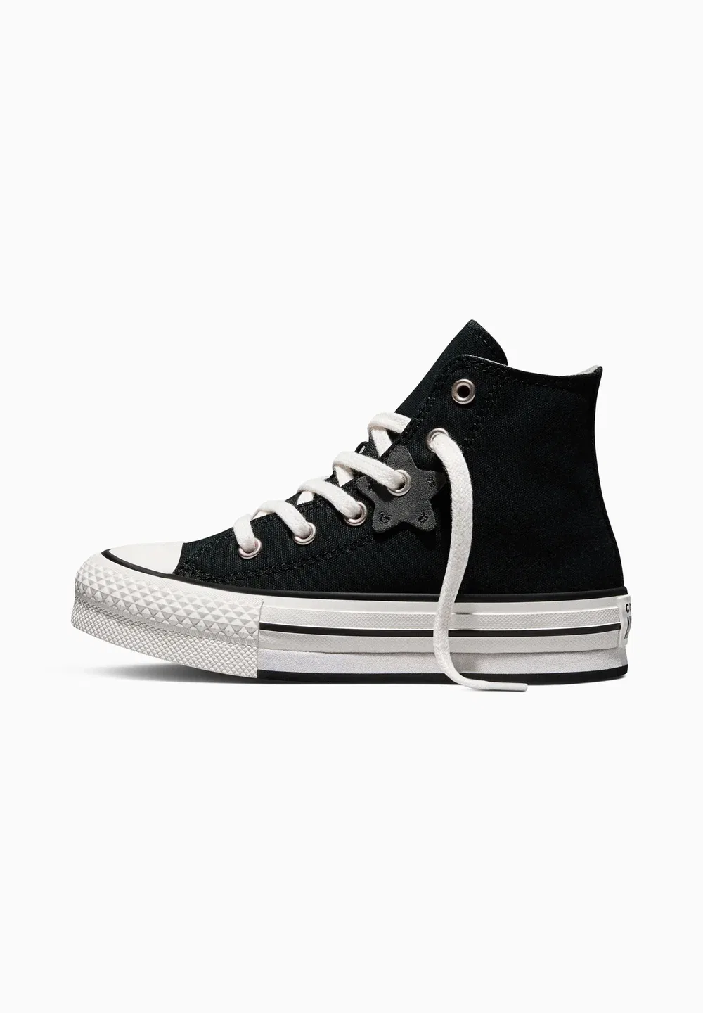 Унисекс - высокие кроссовки Converse, Black White Black — фото 4