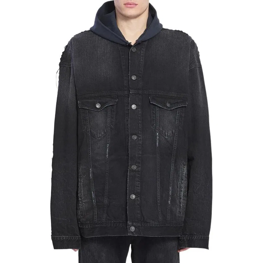 Мужская куртка Oversized Layered Balenciaga, Black