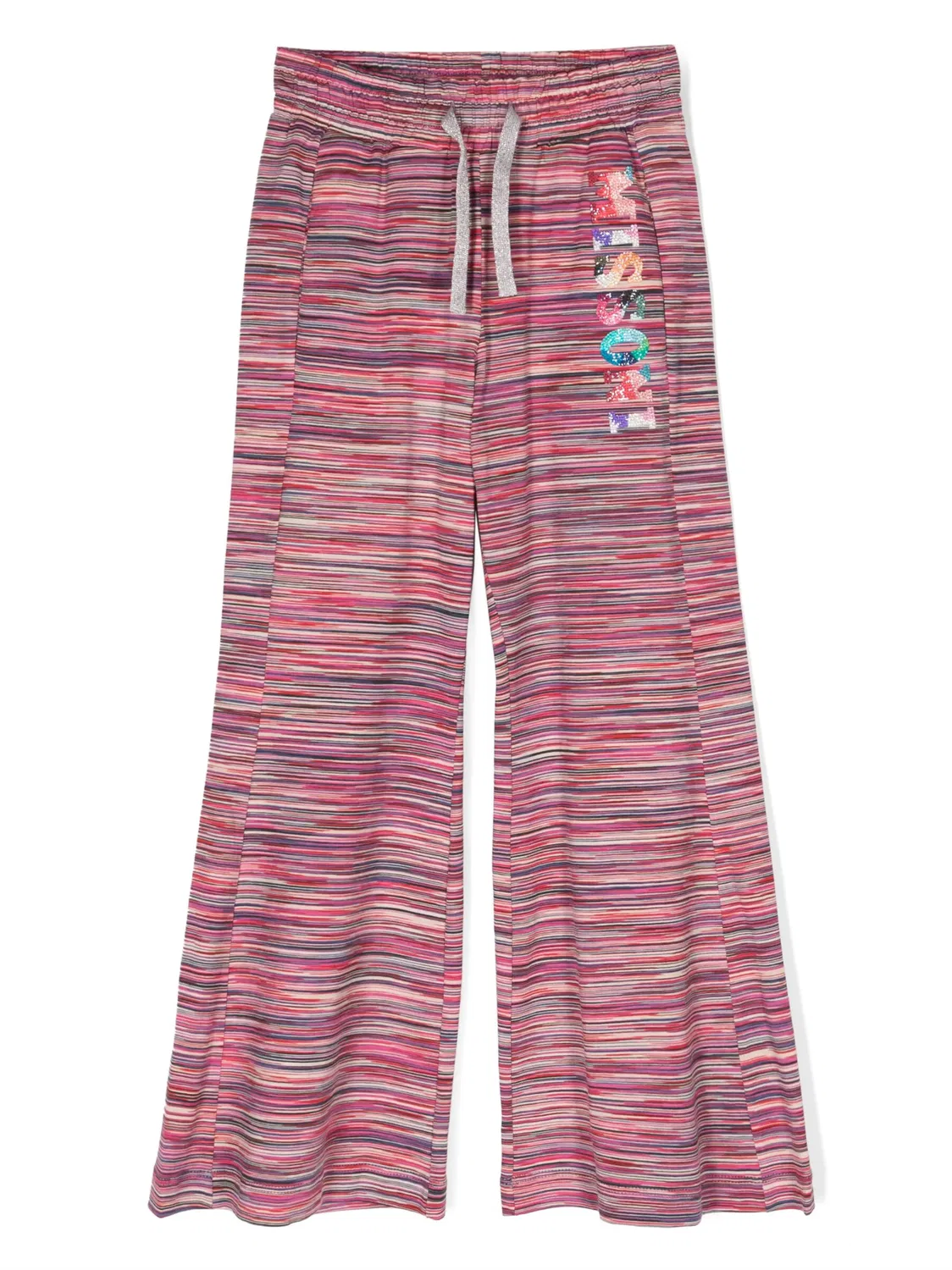 Брюки с кристаллическим декором из хлопка Missoni, многоцветный