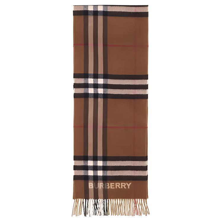 

Двухцветный клетчатый кашемировый шарф Burberry