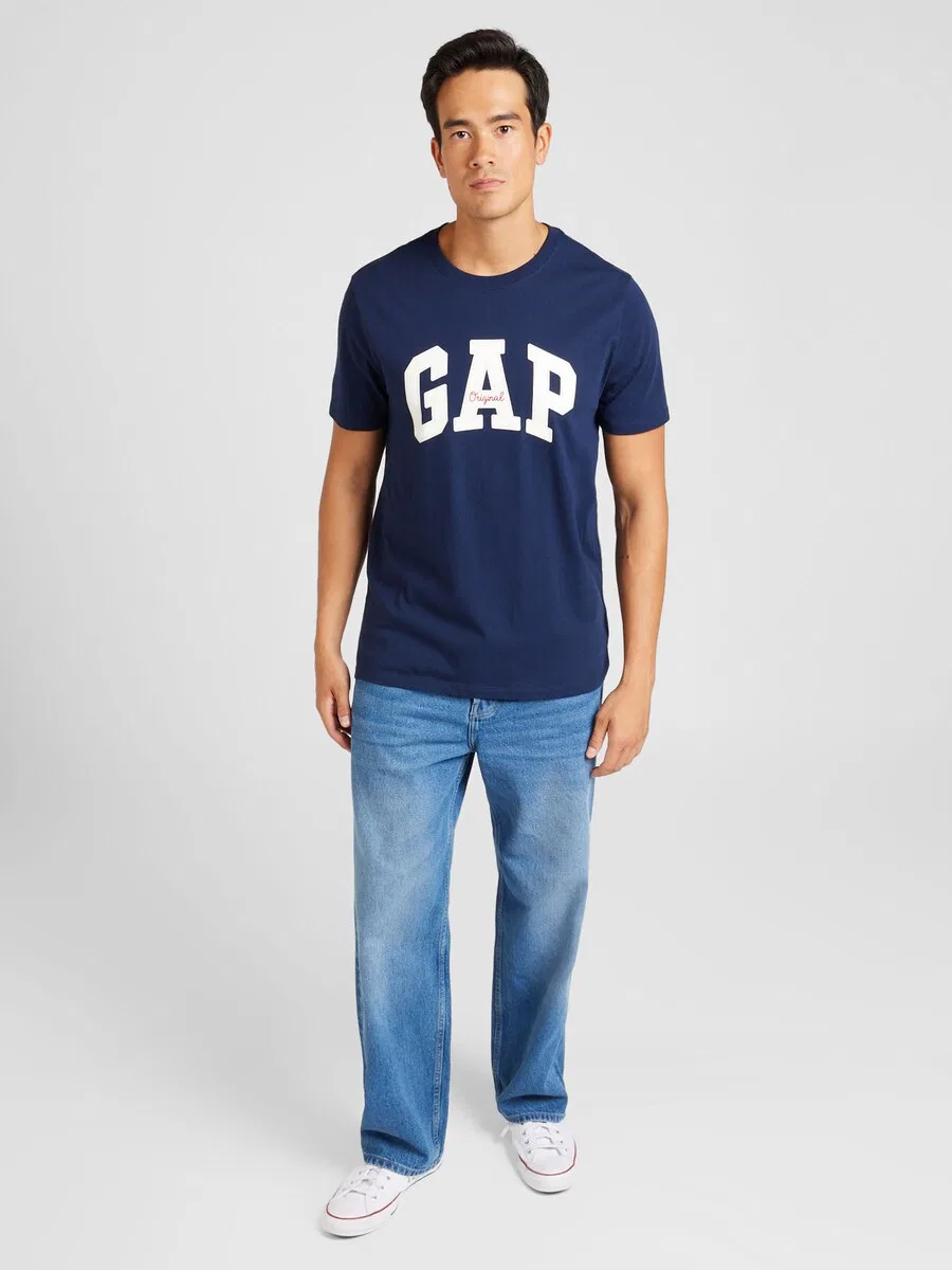Рубашка GAP темно-синего цвета — фото 4