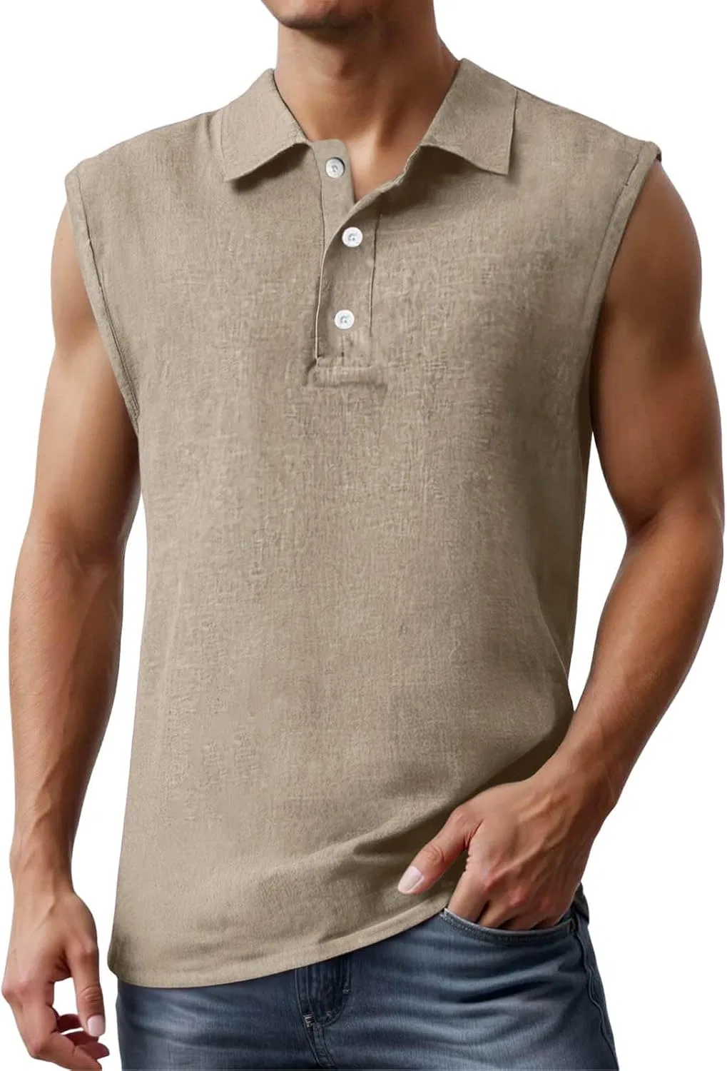 Мужская футболка с принтом Regular Fit, Beige