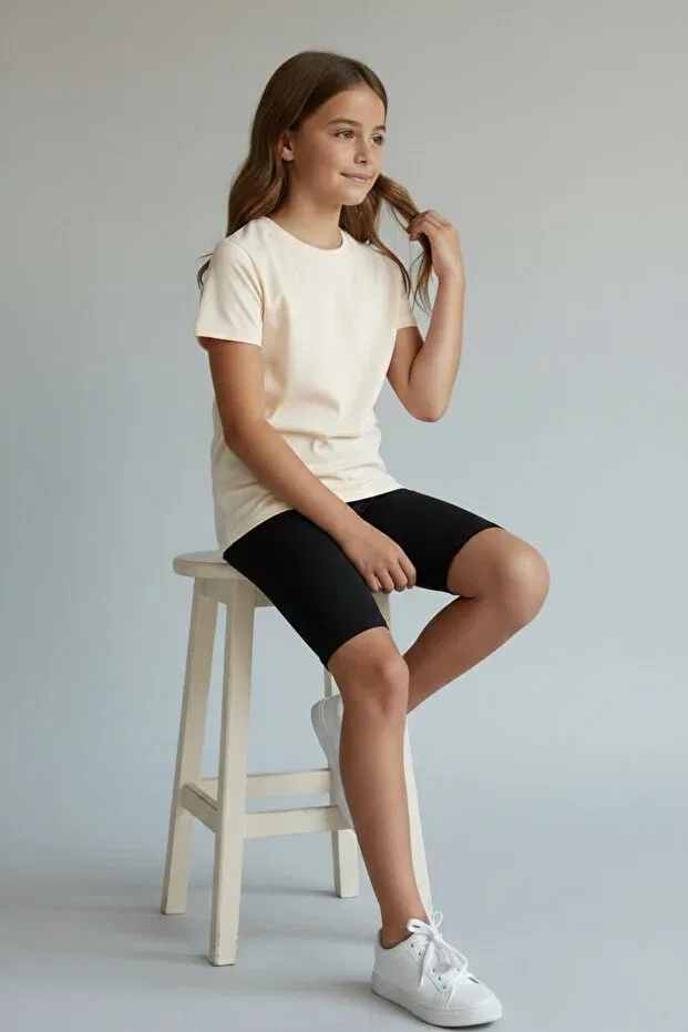 Детский комплект шорт для девочек хлопковый Atölye Kids, 3-Piece Shorts Set — фото 4