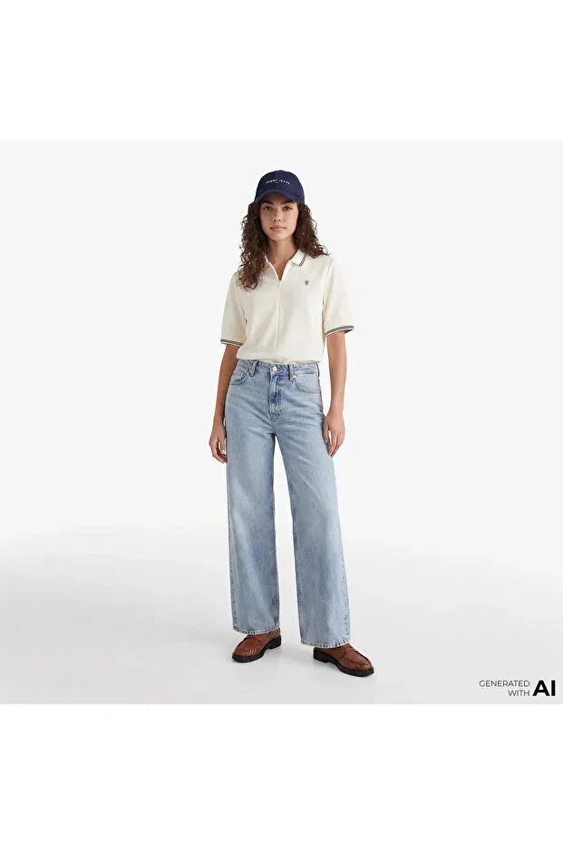 Женские джинсы с высокой талией Tommy Hilfiger, Blue