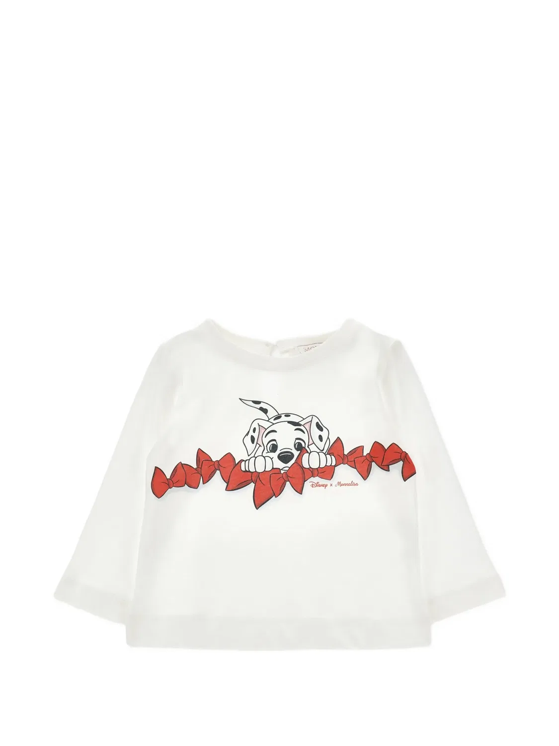 Футболка Dalmatian с длинными рукавами из коллаборации с Disney Monnalisa, белый