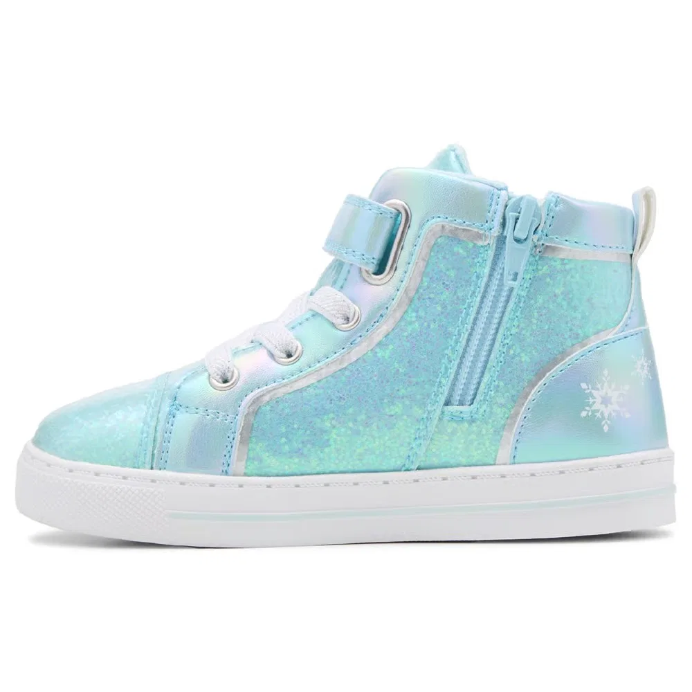 Детские кроссовки с подсветкой Frozen, Light Blue Glitter — фото 3