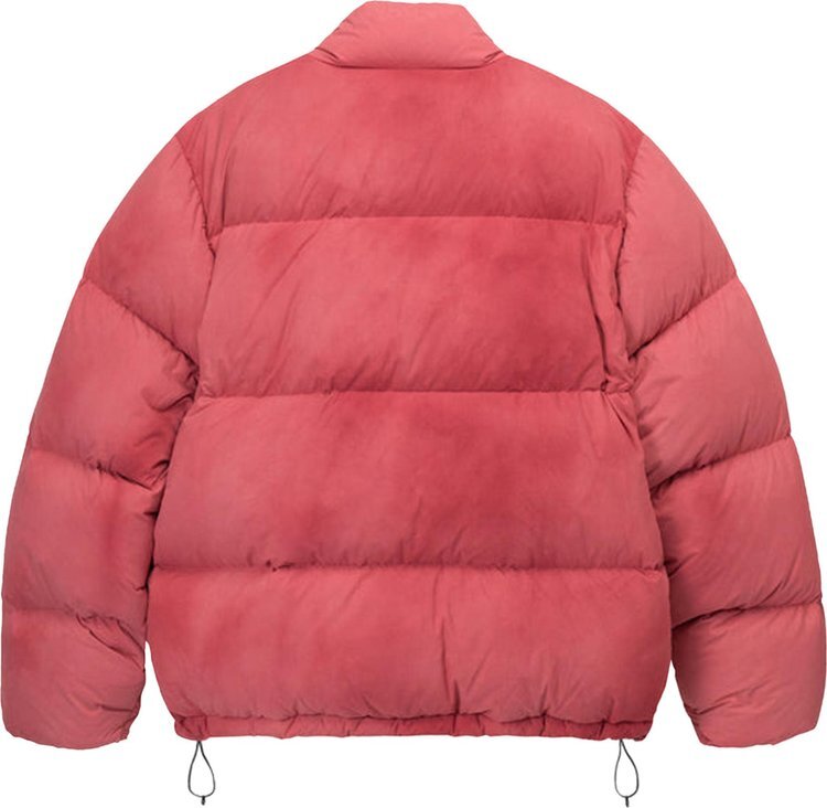 Пуховик Stussy Recycled Nylon Down Puffer 'Faded Red', красный — фото 3