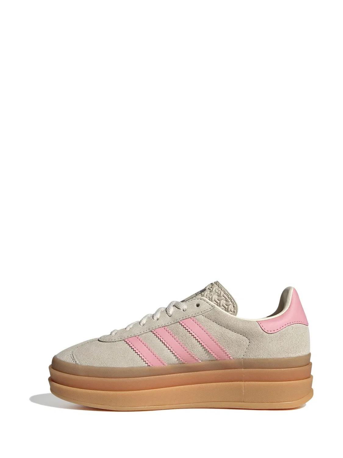Кроссовки Gazelle Bold junior, adidas Originals, нейтральный/розовый — фото 2