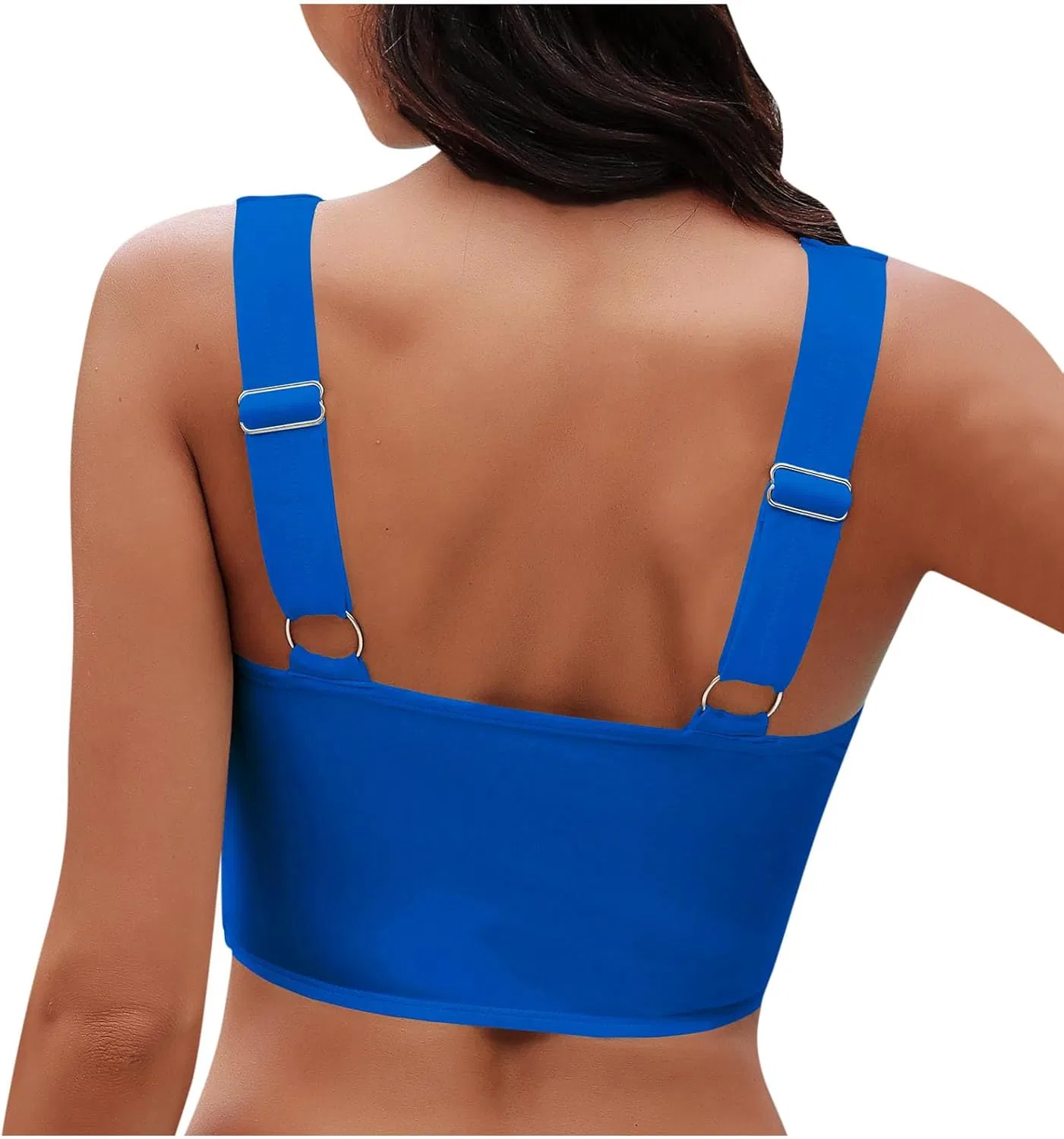 Женский танкини-топ Twist Front Generic, Blue — фото 4