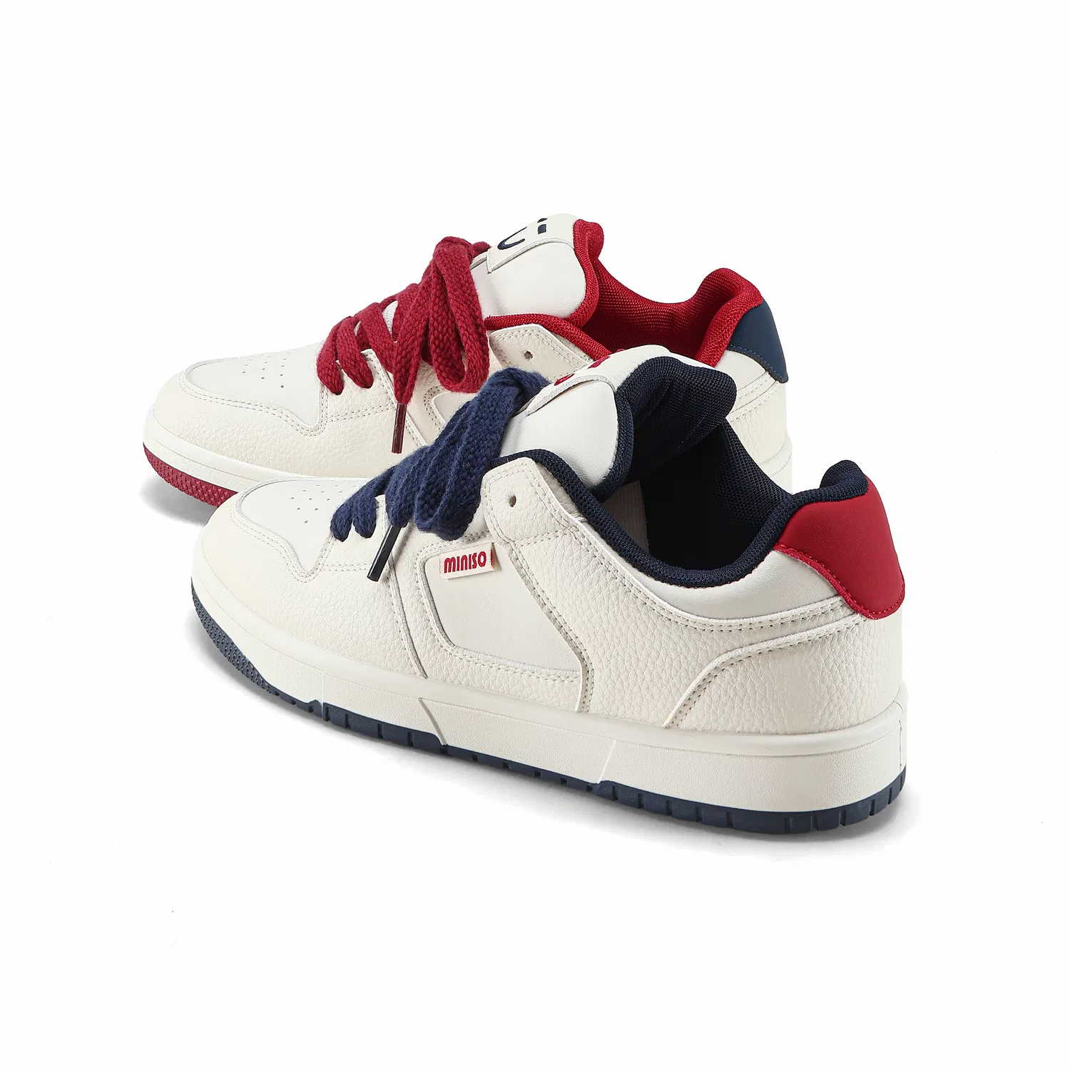 Детские кроссовки для скейтбординга MINISO, Red Blue Mismatched — фото 4