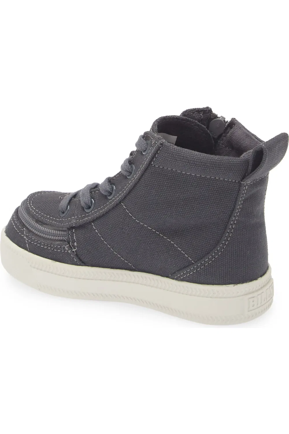 Детские кеды высокие с обернутой молнией Classic High Top BILLY Footwear, Charcoal/White — фото 2
