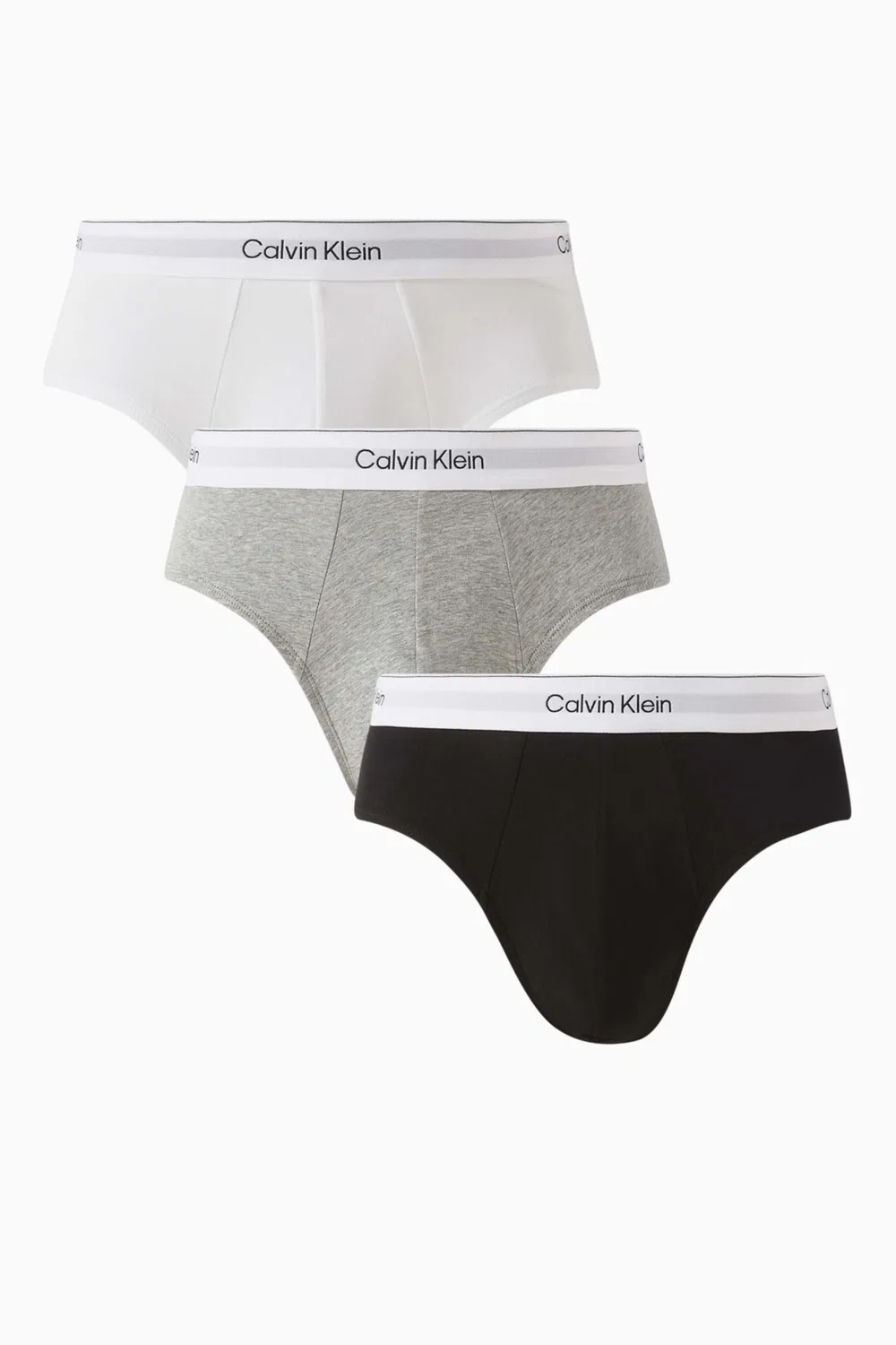 Трусы-брифы средняя посадка комплект из 3 штук Icon Calvin Klein