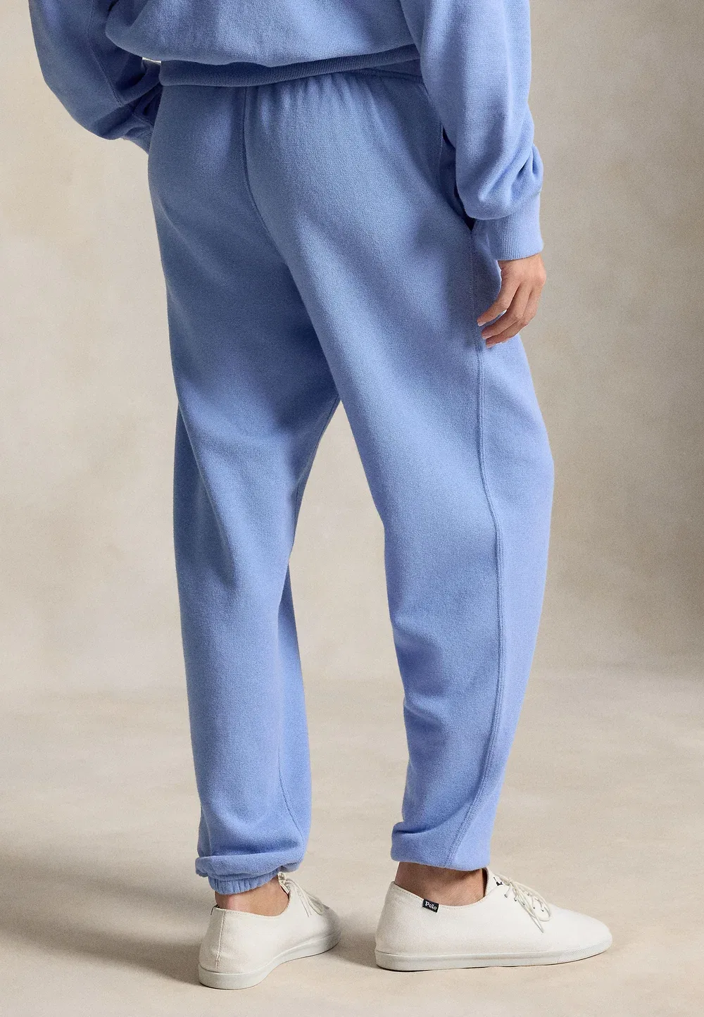 Спортивные штаны из флиса с логотипом - брюки от спортивного костюма Polo Ralph Lauren, Dress Shirt Blue — фото 3