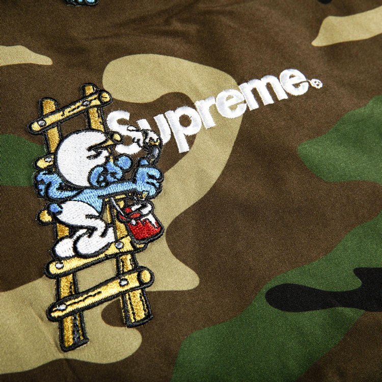 Куртка Supreme x Smurfs GORE-TEX Shell Jacket 'Woodland Camo', разноцветный — фото 3