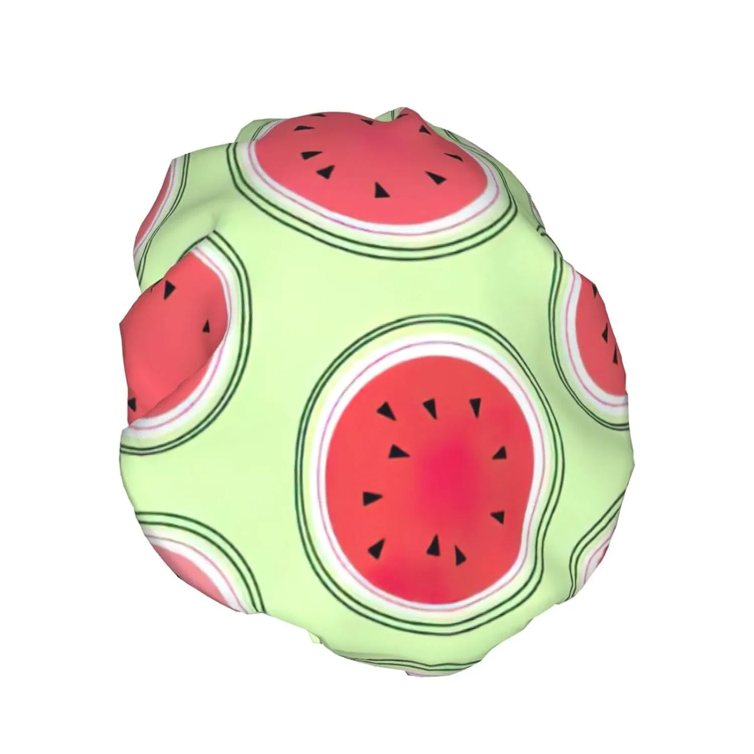 Шапочка для душа WURTON, Водонепроницаемая, Двойной слой, 27 см, Watermelon Green — фото 2
