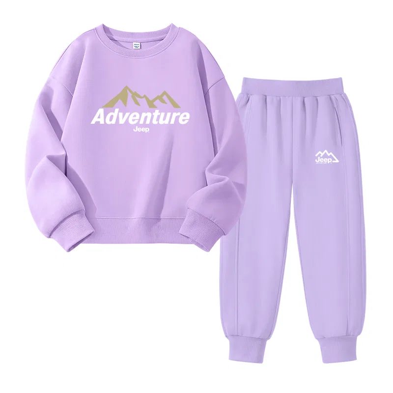 Детский спортивный костюм с круглым вырезом, Jeep, Light Purple