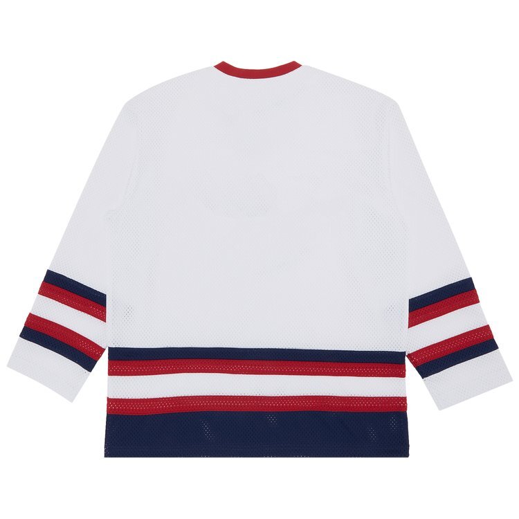 Футболка Supreme Gremlins Hockey Jersey 'White', белый — фото 3