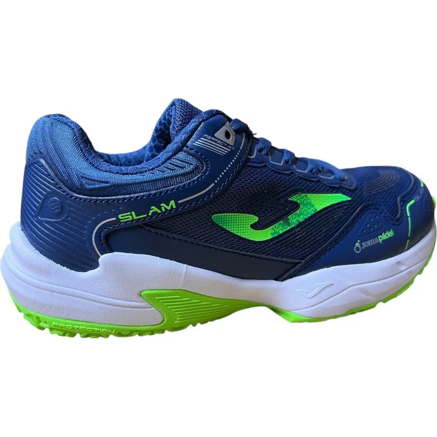 Детские теннисные туфли с шнуровкой Slam Jr Joma, Темно-синий — фото 2