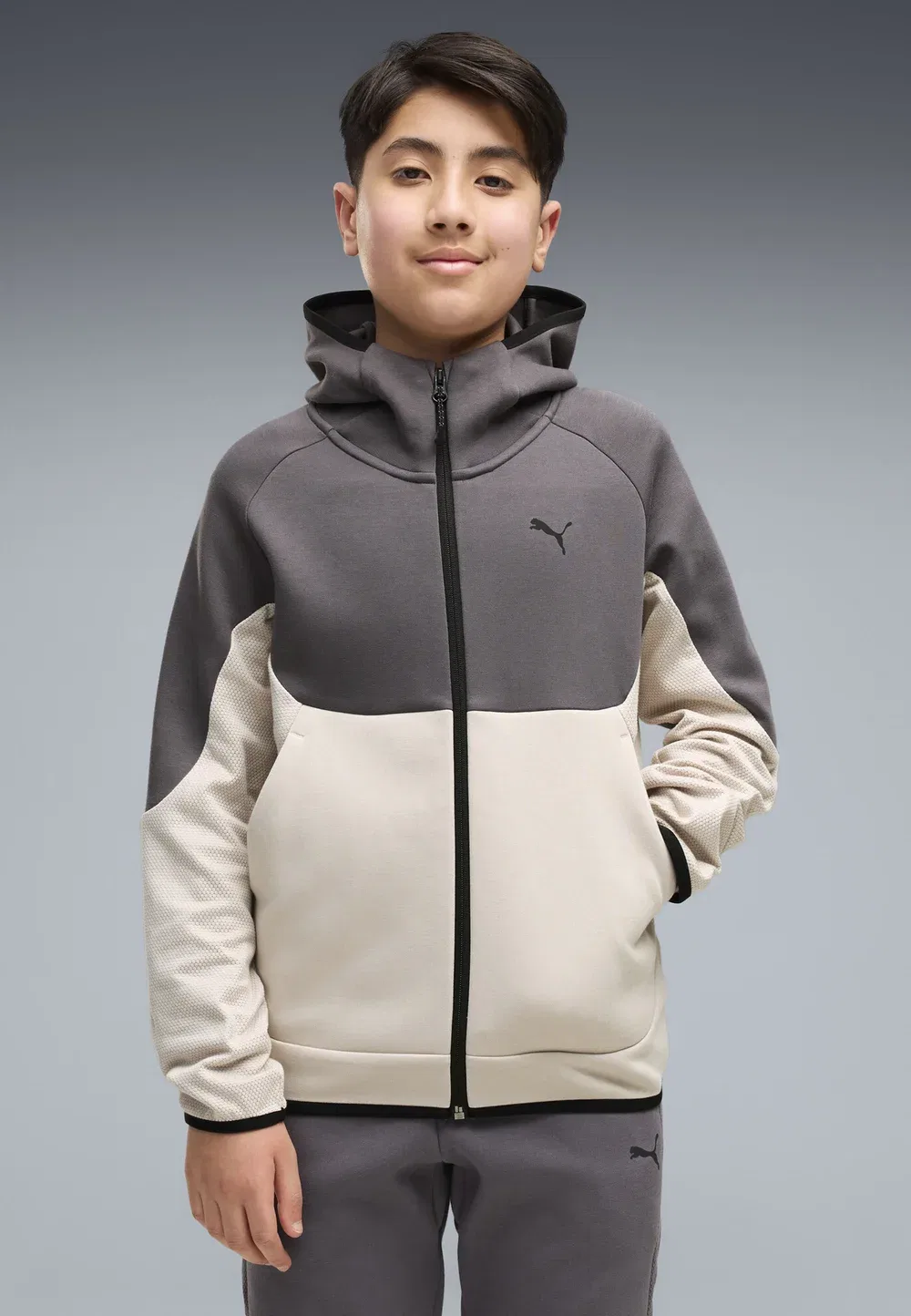 Технологичная толстовка на молнии Puma, Silver Fog — фото 2