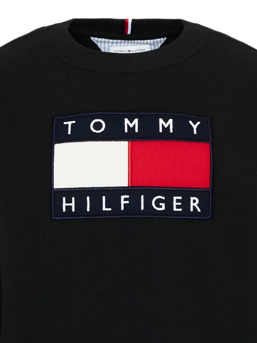 Свитшот с нашивкой-логотипом Tommy Hilfiger Junior, черный — фото 3
