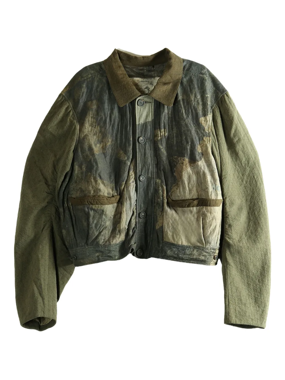 

Жакет с накладными карманами на пуговицах Ziggy Chen, зеленый