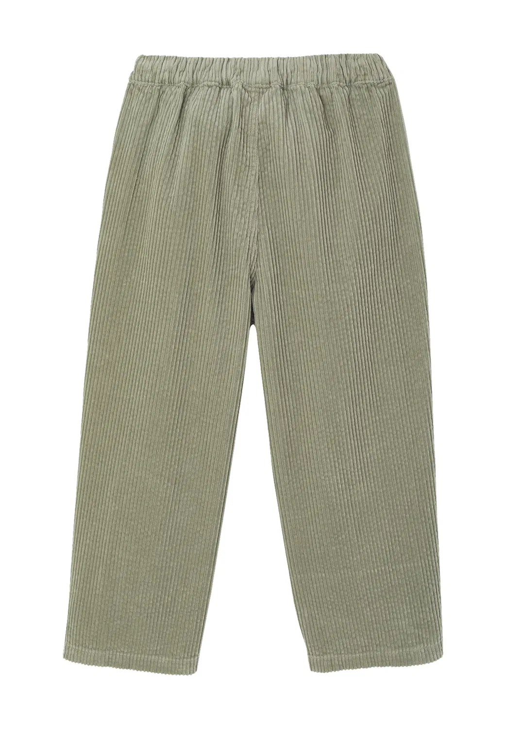 Weite cordhose mädchen, мешковатый вид - спортивные штаны Vertbaudet, Graugrün — фото 2