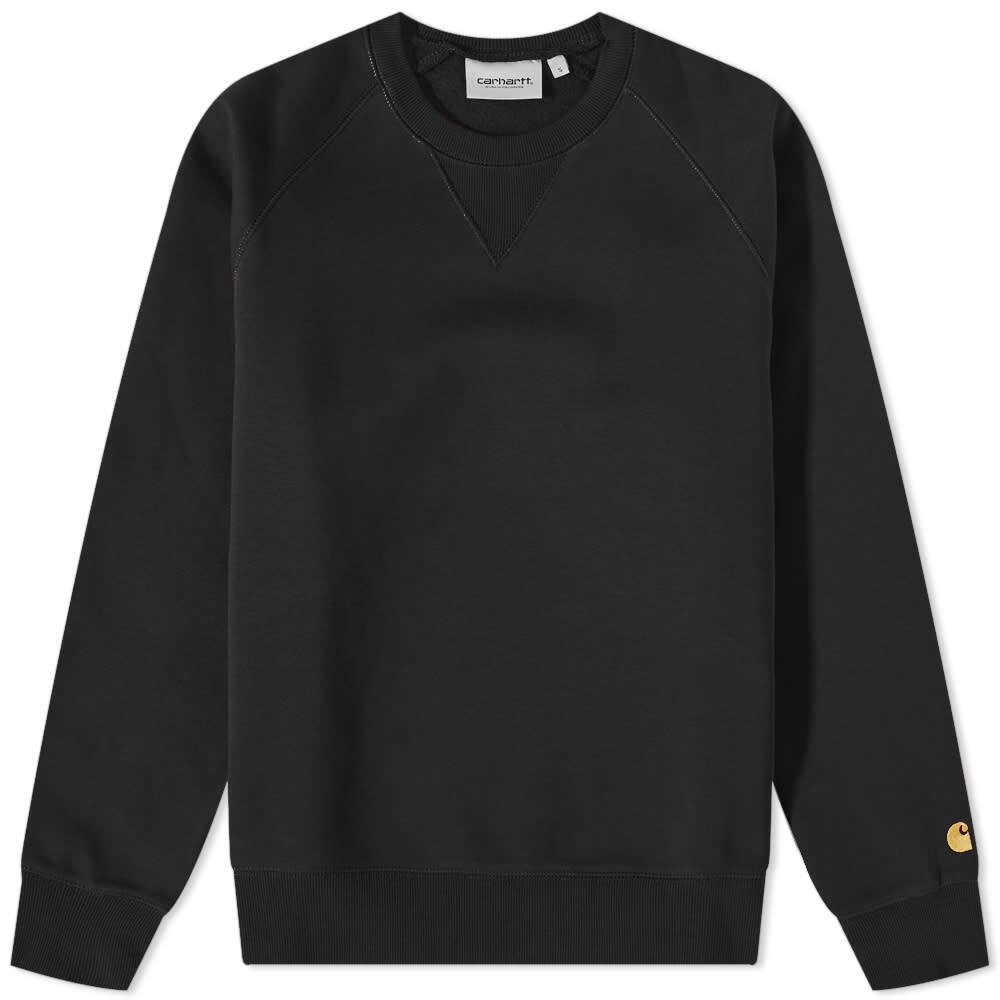 

Толстовка Carhartt WIP Chase Sweat, Черный, Толстовка Carhartt WIP Chase Sweat