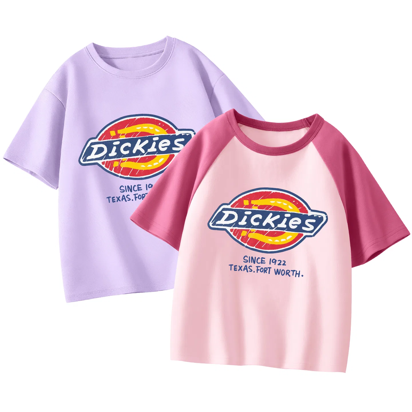 Детский комплект футболок с длинным рукавом Dickies, Stone Gray+Stone Brown Yellow — фото 4
