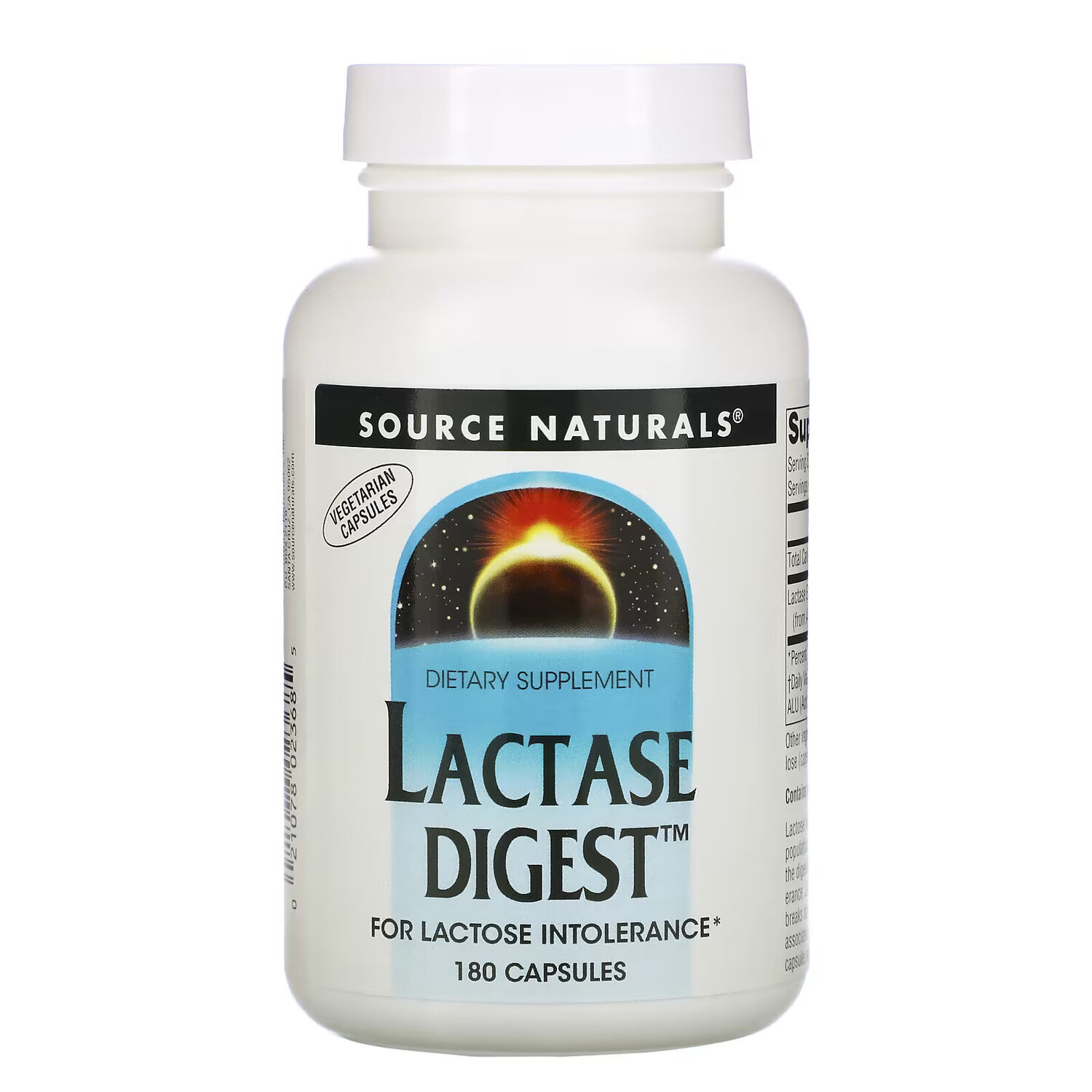 

Source Naturals, Lactase Digest, 180 капсул