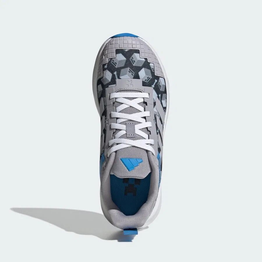 Спортивные кроссовки ADIDAS SPORTSWEAR 'Minecraft Fortarun 4.0' серого и антрацитового цвета — фото 3