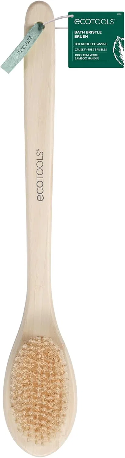 Щетка для тела EcoTools Bamboo Bristle Bath Brush, коричневая