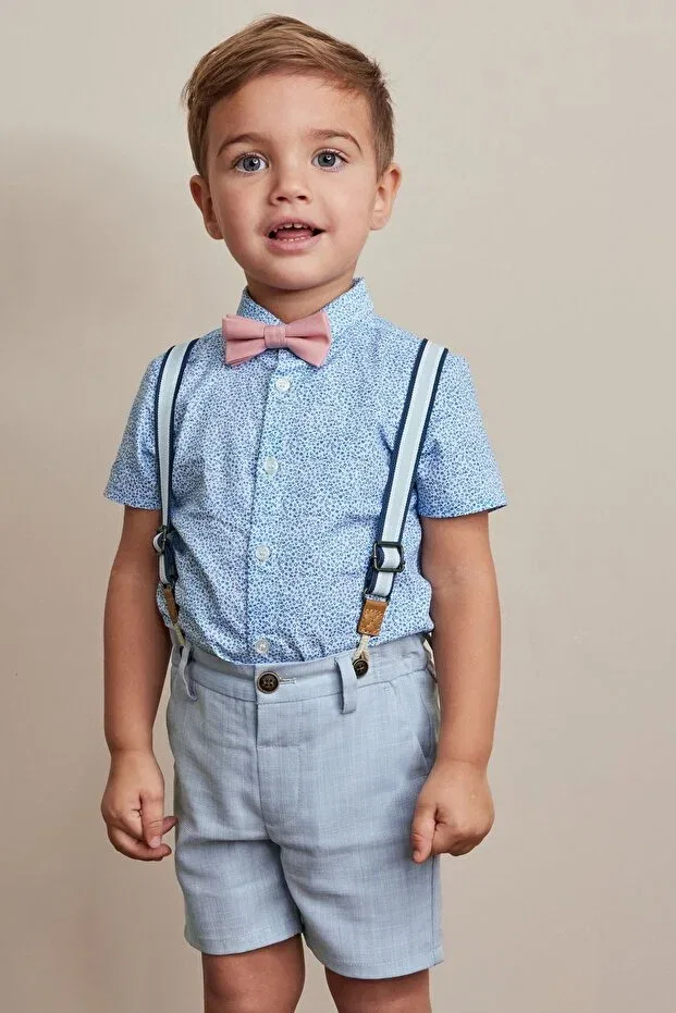 Детский комплект для мальчиков с рубашкой и шортами Next Baby, Blue