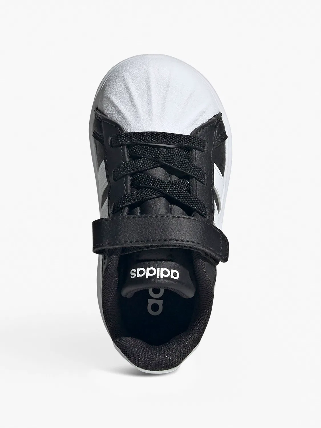 Детские кроссовки на липучках Adidas, черный — фото 3