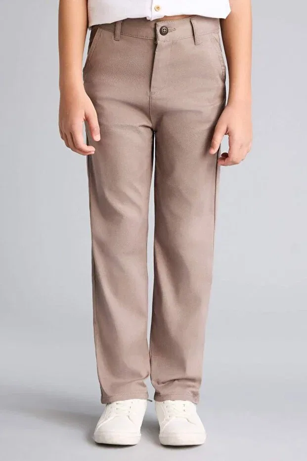 Детские брюки для девочек классические Defacto, Beige-Bg250 — фото 3