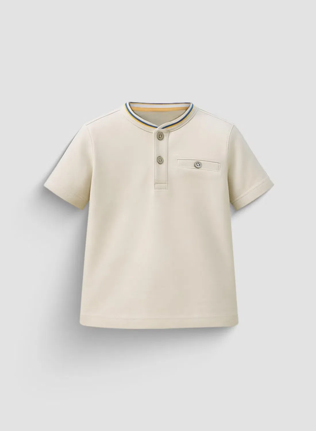 Лонгслив с карманом Pocket henley Y&Co, серый